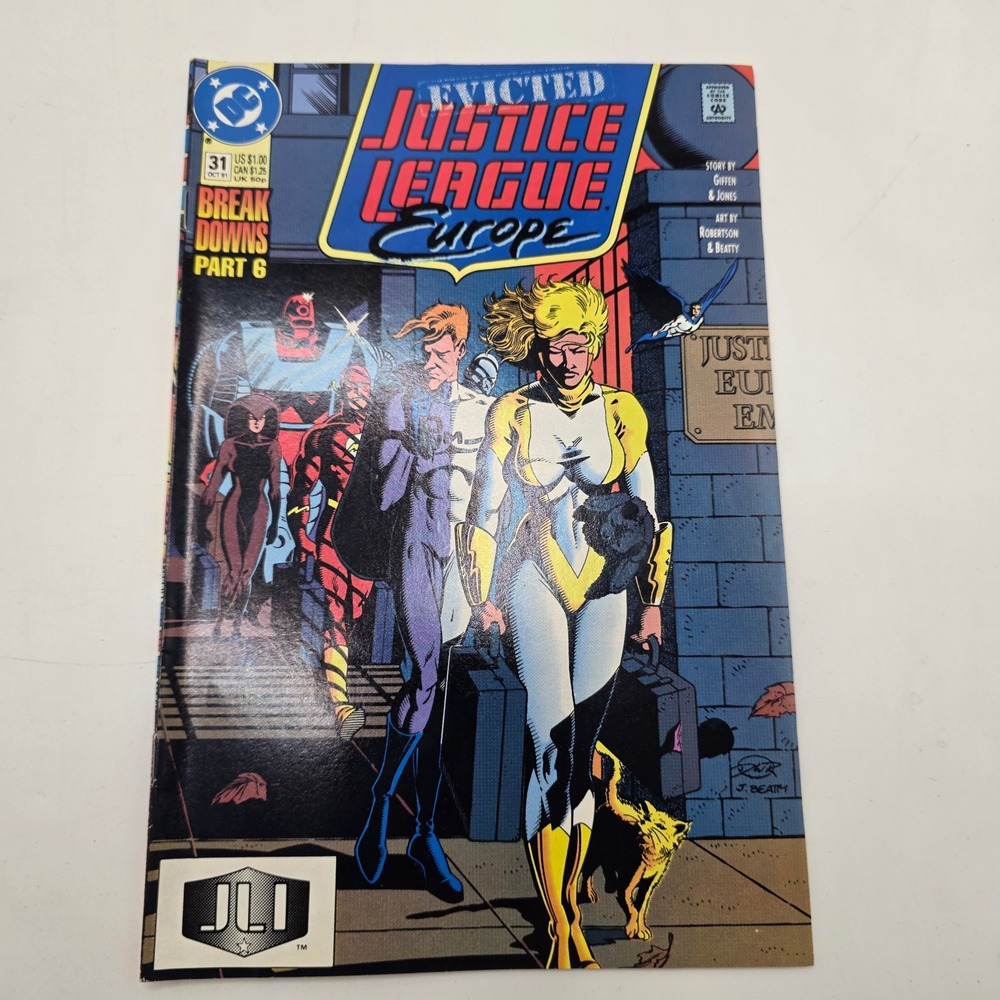 DC Comics Justice League Europe 31 Breakdowns Part 6 Power Girl Flash 1991